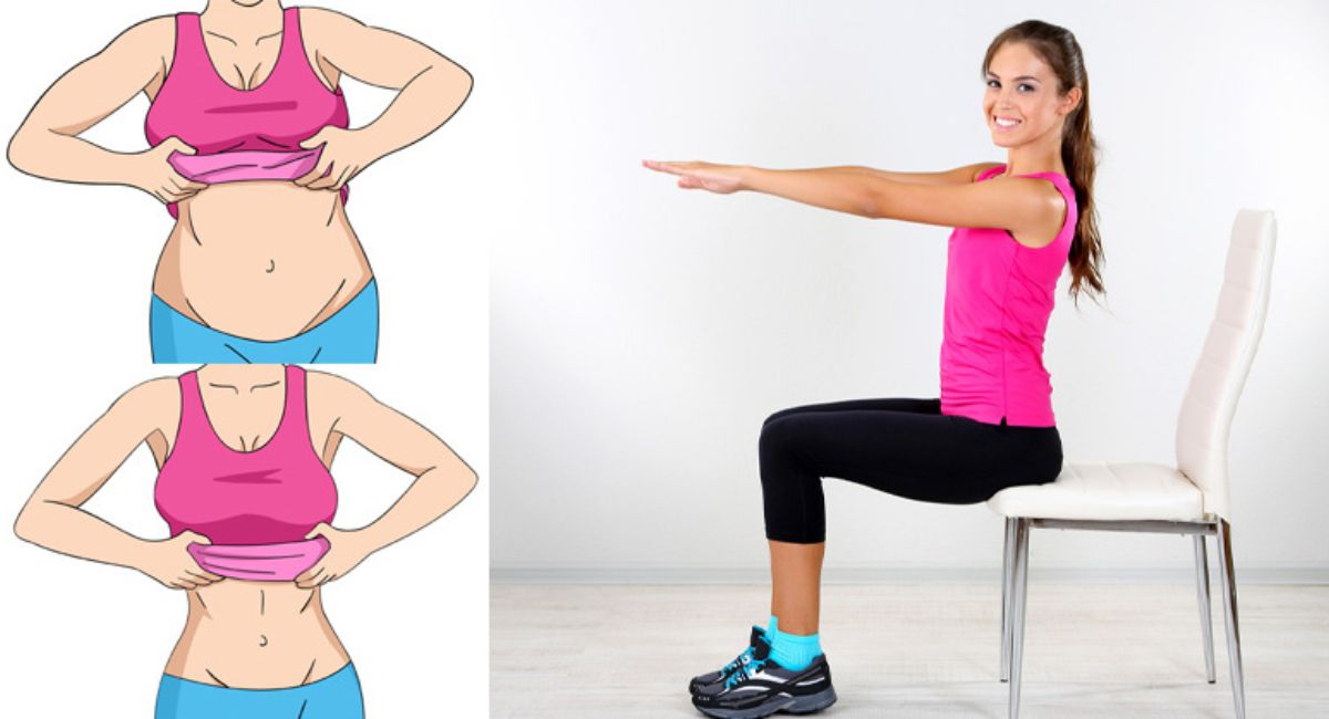5 ejercicios que puedes hacer con una silla para eliminar la grasa del vientre