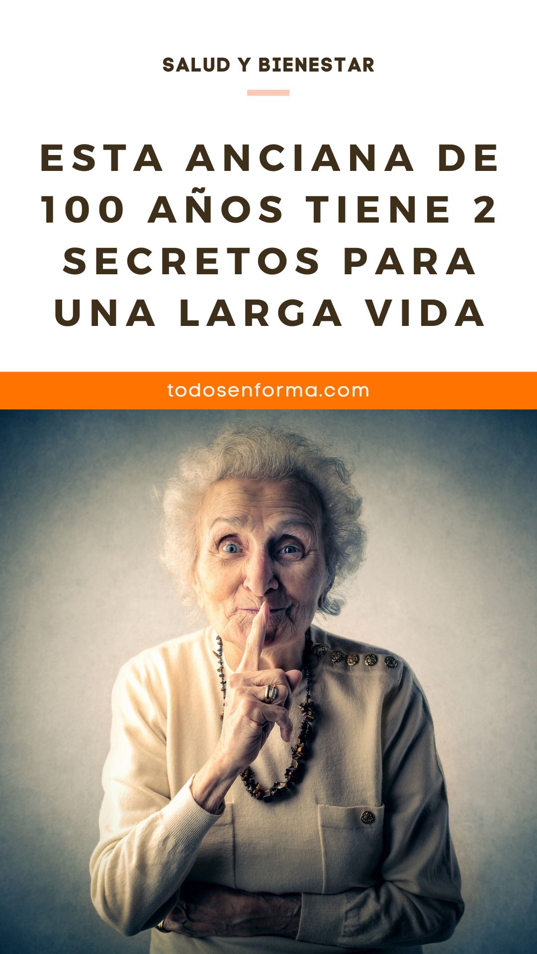 Esta anciana de 100 años tiene 2 secretos para una larga vida
